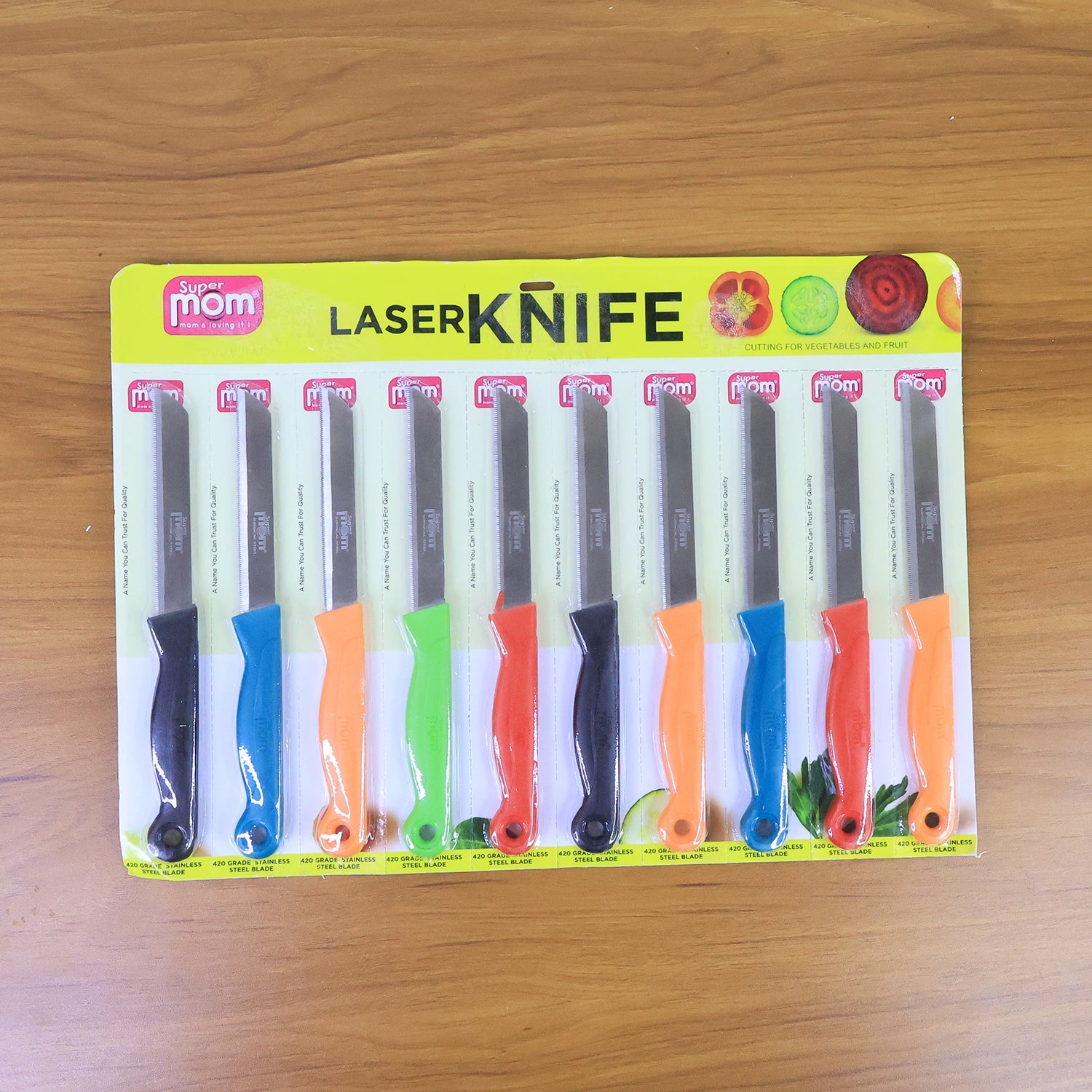 Supermom Stainless Steel Kitchen Laser Knife (10 Pc / Set) Supermom Stainless Steel Kitchen Laser Knife (10 Pc / Set)